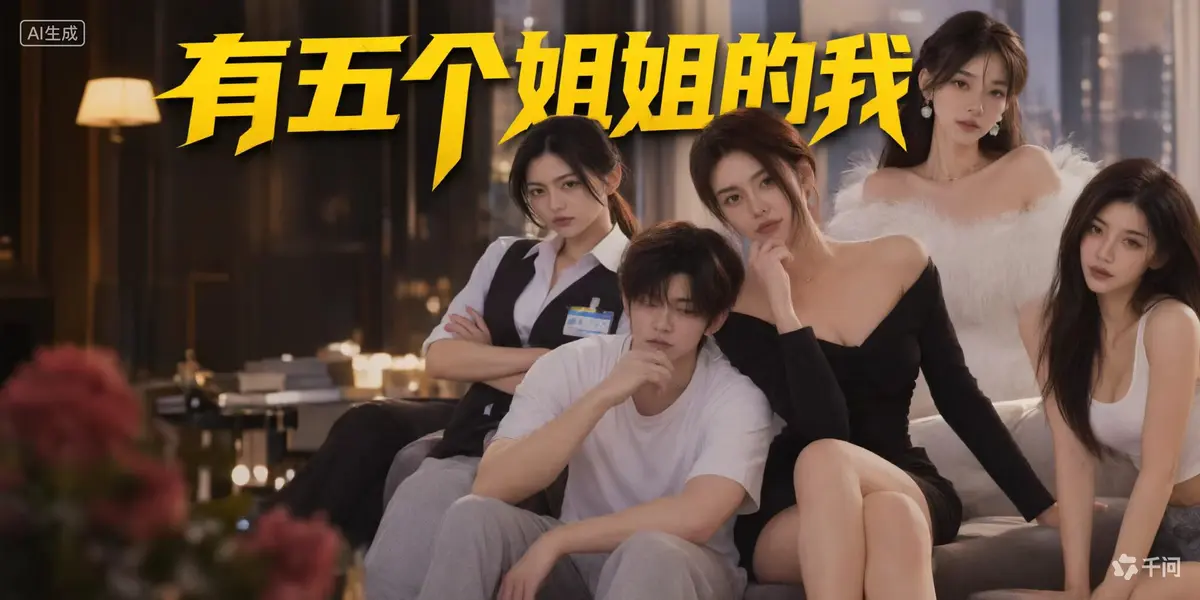 黄豆AI短剧《有五个姐姐的我》全集免费看-五个温柔治愈风姐姐超甜剧情-AI漫剧完整版无广告高清在线看